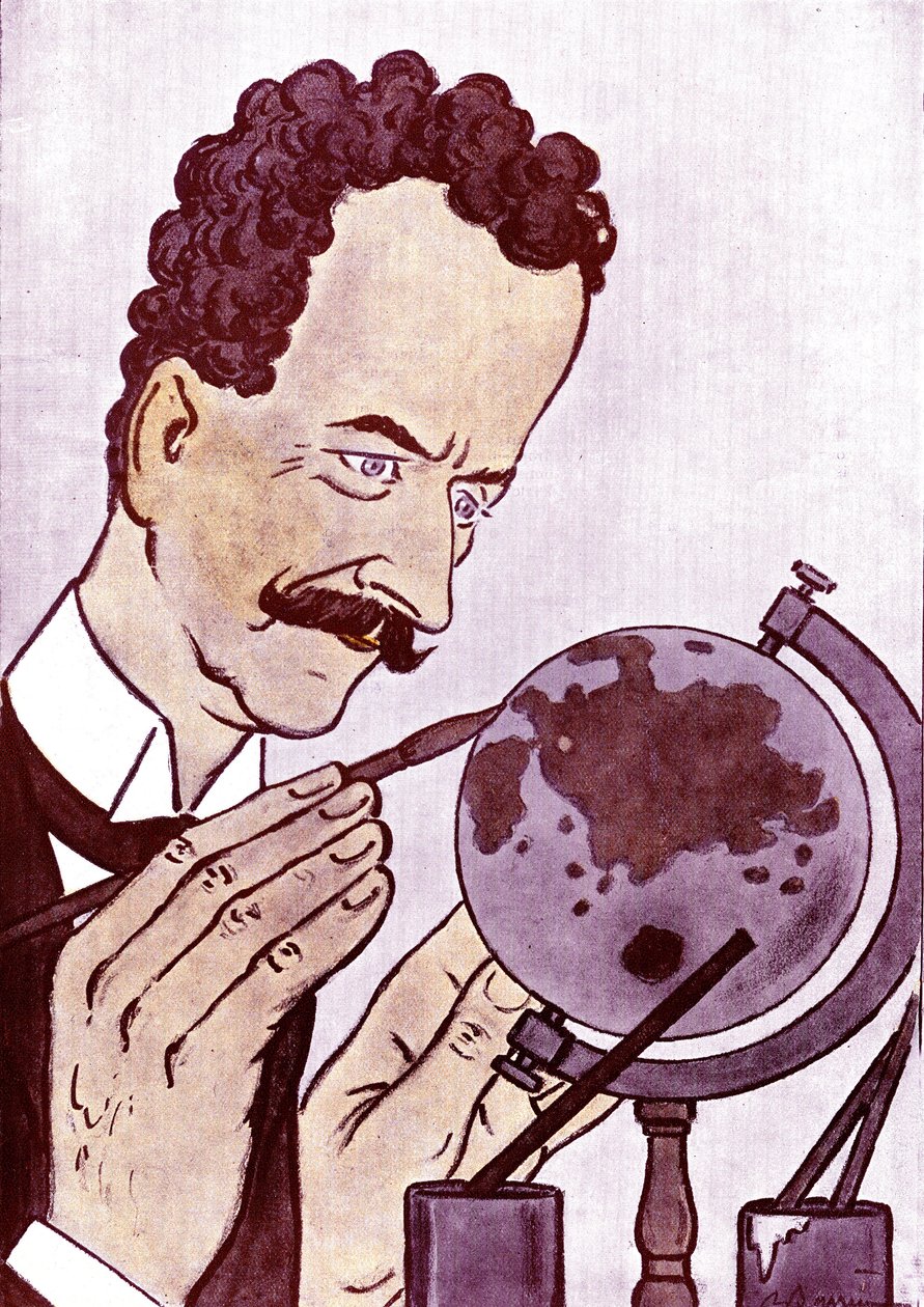 Cartoon by Philippe Berthelot, Drawing by Adrien Barrere from Fantasio by Adrien Barrere