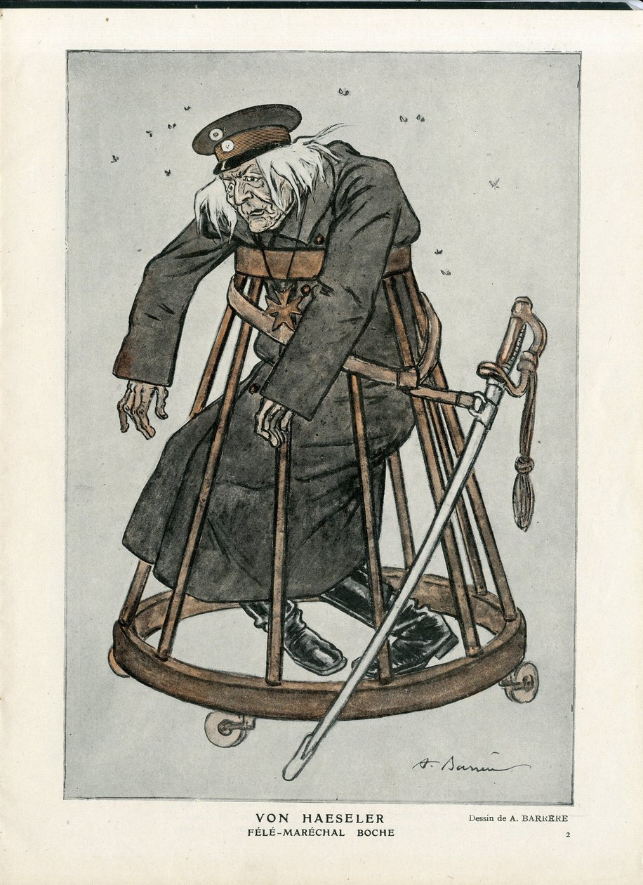 War of 14-18, Germany Prussia, Verify Dates - Von Haesler - Senilisation by Adrien Barrere
