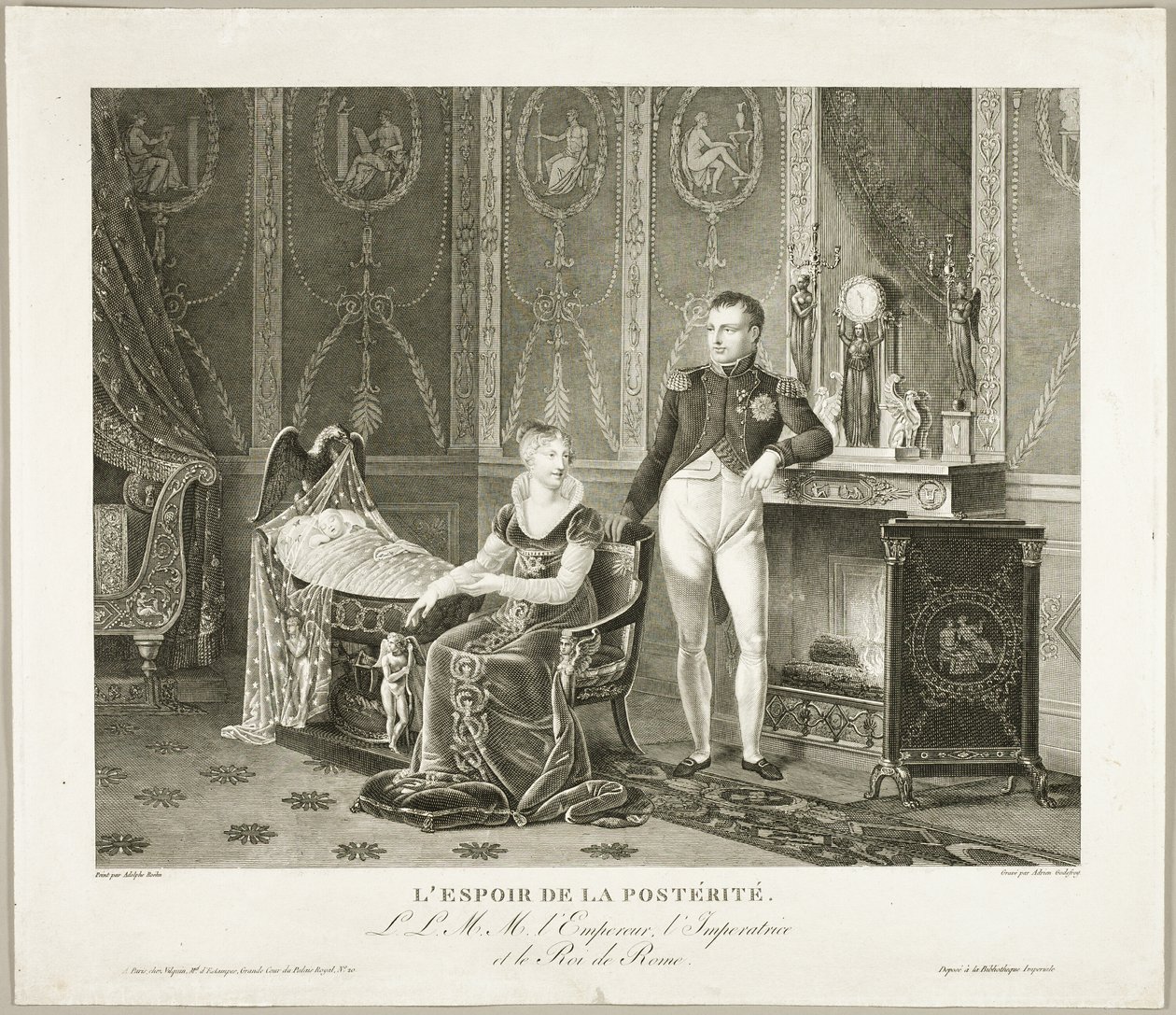 The Hope of Posterity: The Emperor, Empress, and King of Rome by Adrien Pierre Francois Godefroy