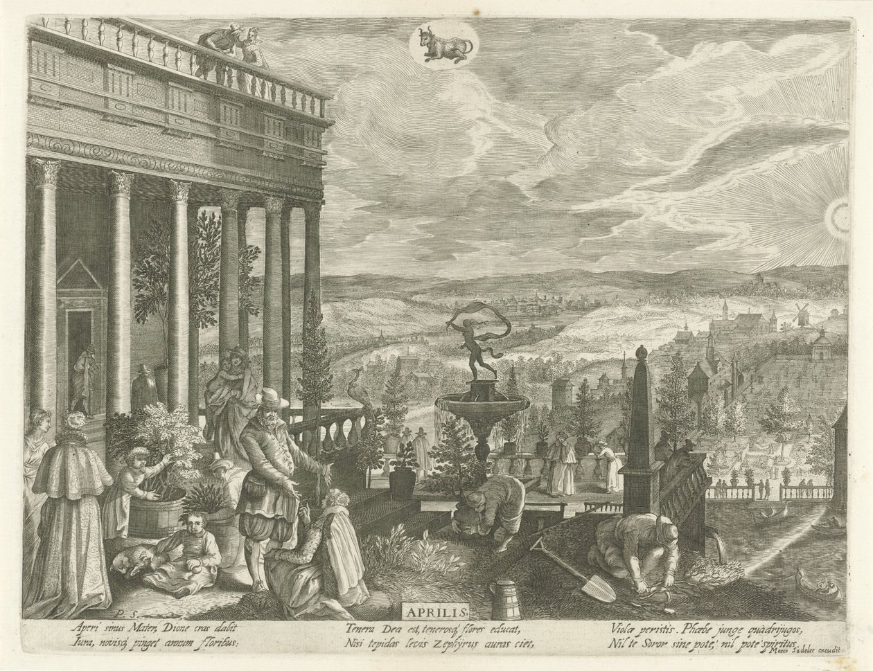 April by Egidius  Sadeler (II)