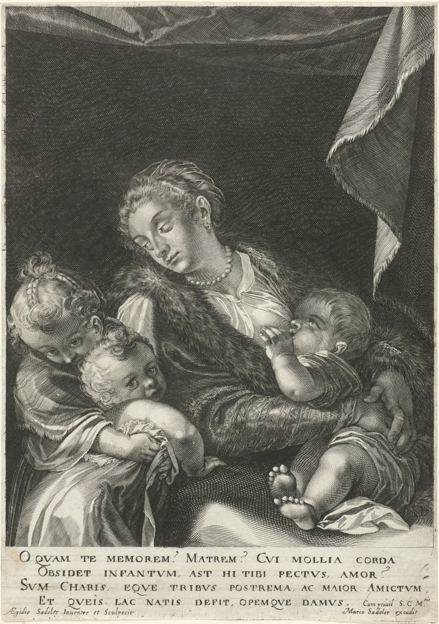 Love / Charity by Egidius  Sadeler (II)