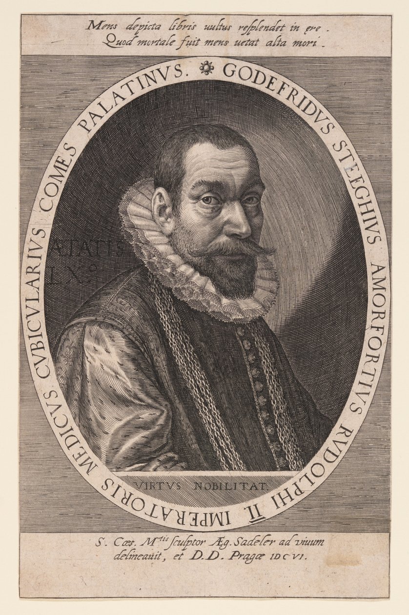 Godfried Steeghuis, Physician & Chamberlain by Aegidius Sadeler II