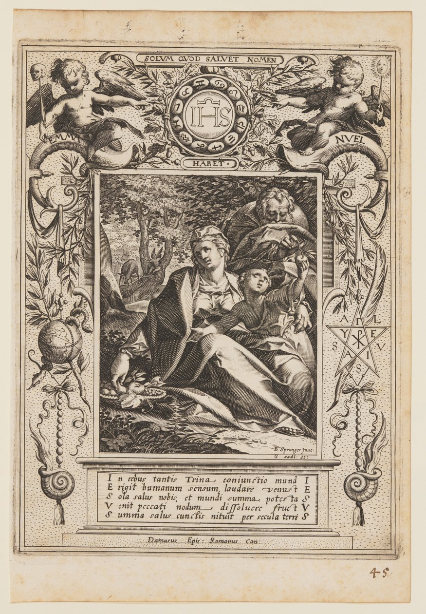 Rest on the Flight into Egypt by Aegidius Sadeler II
