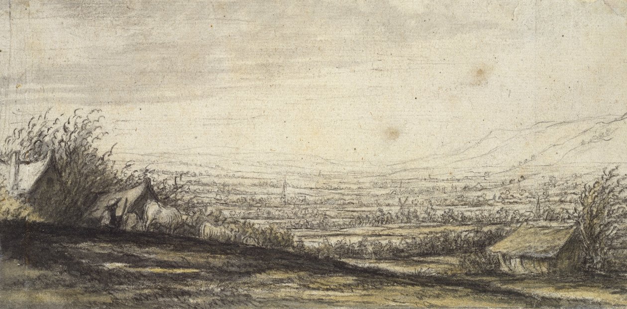 Extensive Landscape with Cottage and Cattle by Aelbert Cuyp