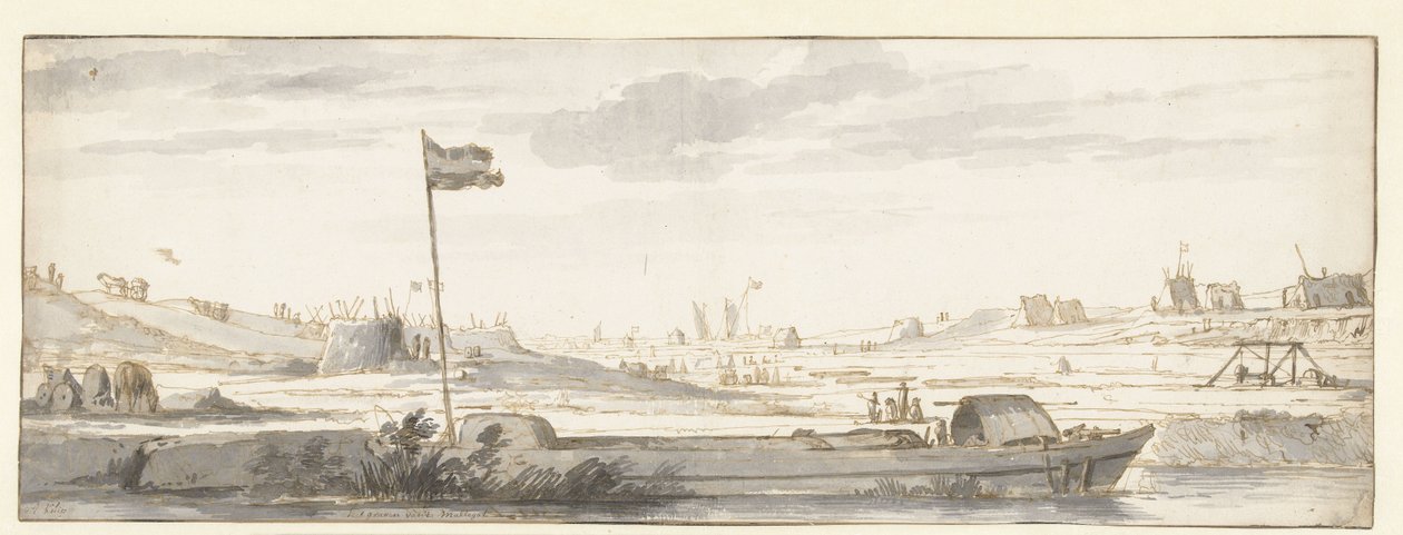 Digging of the Mallegat Outside Dordrecht, 1648 by Aelbert Cuyp (attributed to)