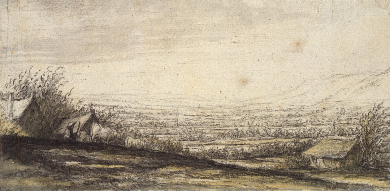 Extensive Landscape with Cottage and Cattle by Aelbert Cuyp