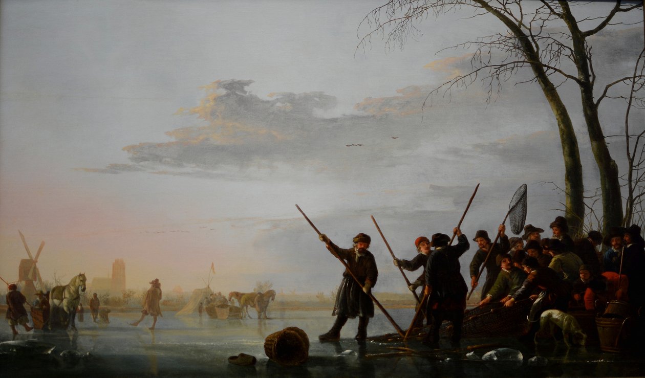 Fishing Under the Ice by Aelbert Cuyp