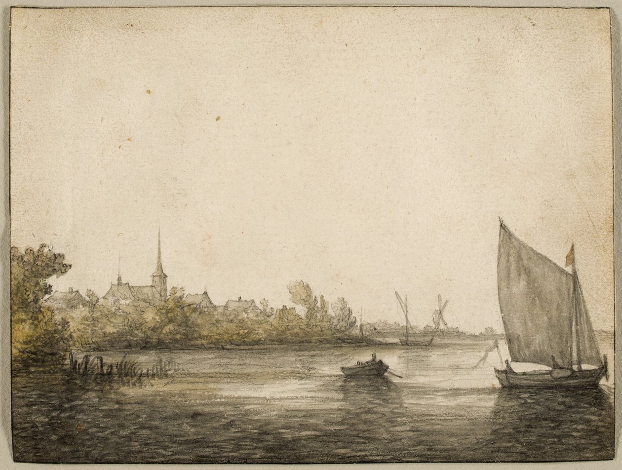 View of IJsselmonde Seen Across the New Maas by Aelbert Cuyp