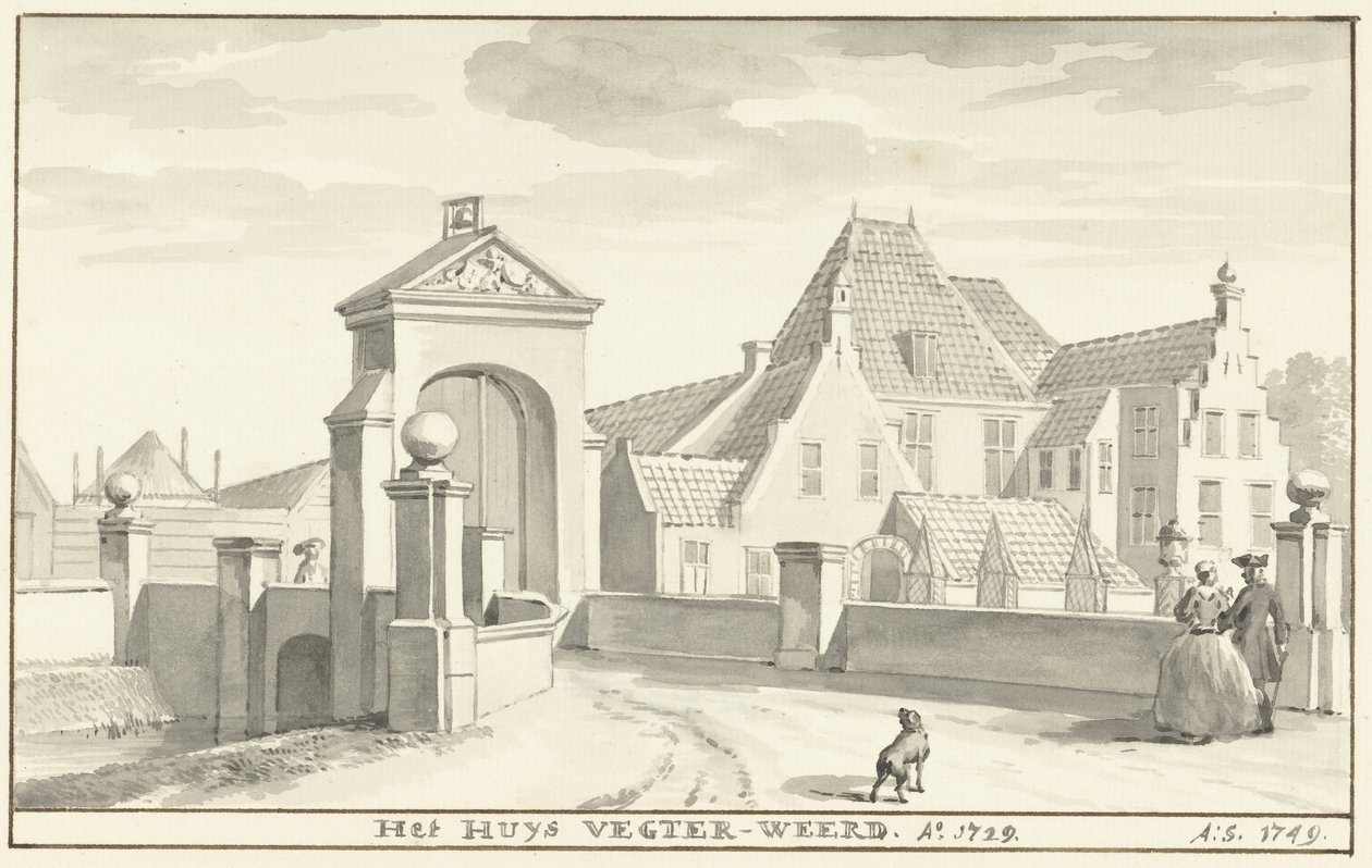 The Havezathe Vechterweerd near Zwolle in 1729 by Aert Schouman