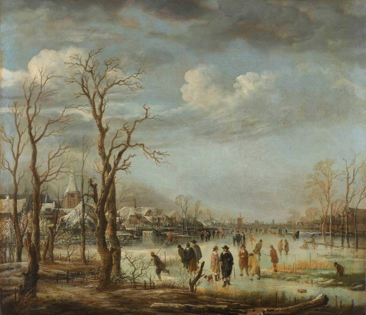 River View in the Winter, 1630-60 by Aert van der Neer
