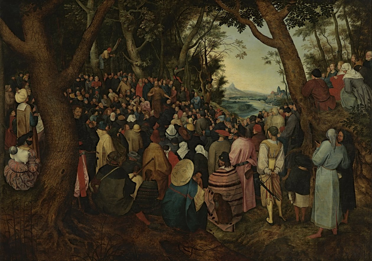 Saint John Preaching to the Crowd (copy after Pieter Bruegel the Elder) by After Pieter Brueghel the Elder