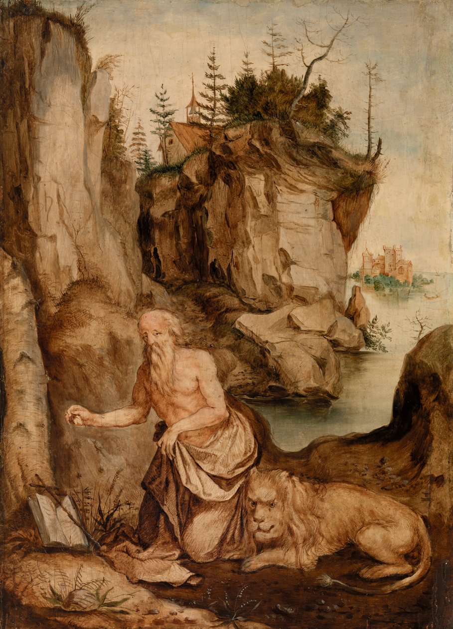 Saint Jerome and the Lion by After Albrecht Dürer