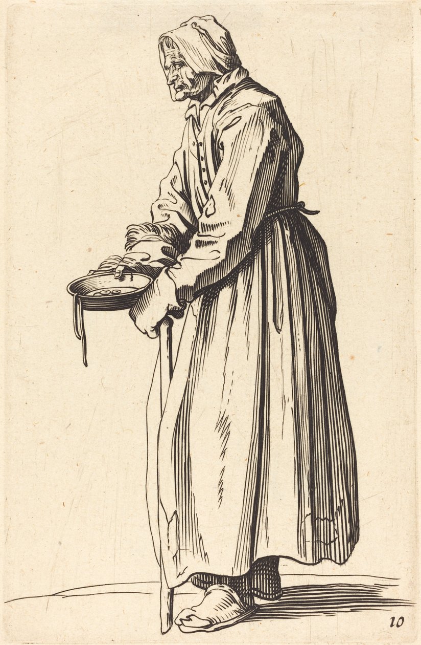 Beggar Woman with Pan by After Jacques Callot