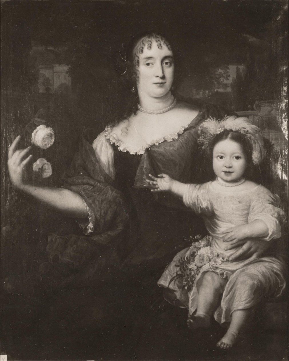 Double Portrait of Maria van Berckel and Her Daughter by After Jan de Baen