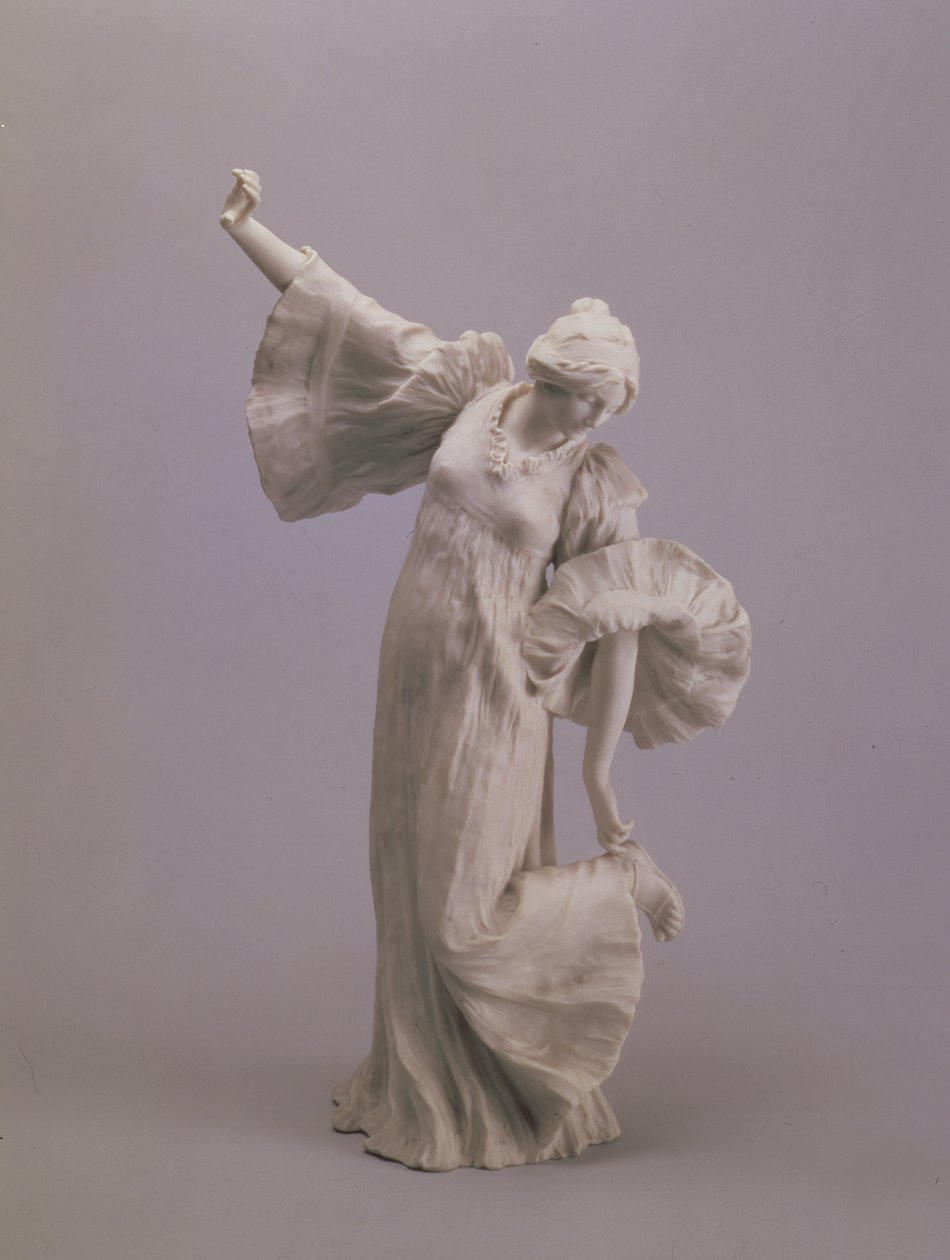 Dancer, from a table centrepiece, Sevres, 1900 by Agathon Leonard