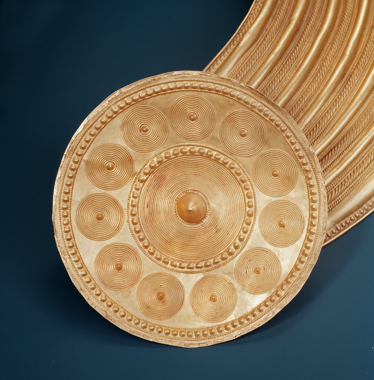 Collar, Ardcrony, County Tipperary, Late Bronze Age, 800-700 BC (gold) (detail) by Age Bronze