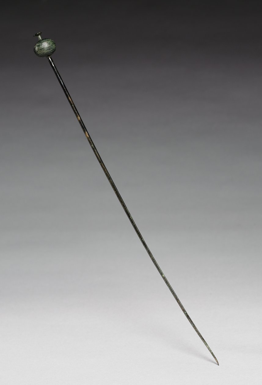 Garment Pin, c.1400 BC (cast and wrought bronze) by Age Bronze