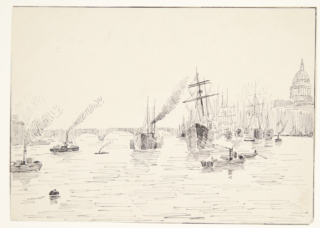 View Over the Seine (?) by Agnes Lunn