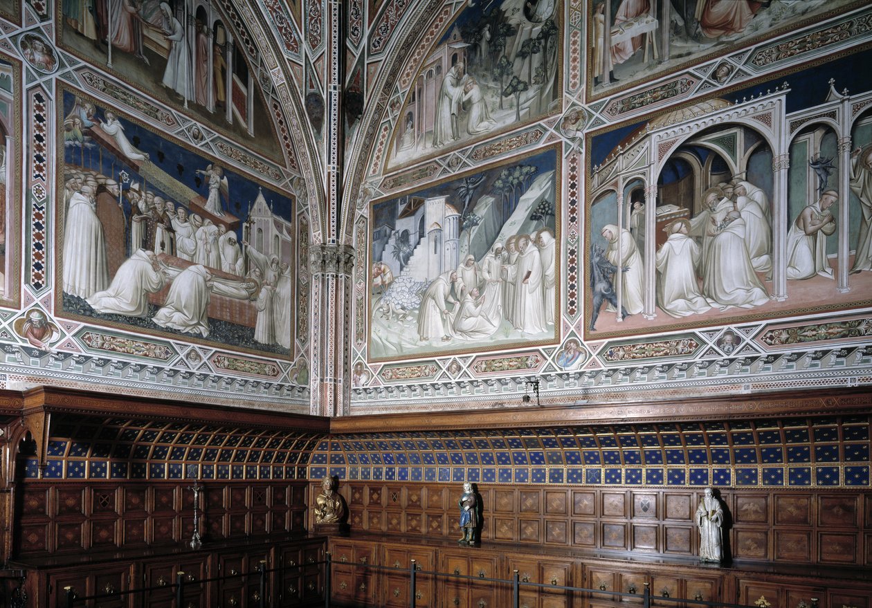 View of the Chapel Castellani (or Sacrament) decorated with frescoes by Agnolo Gaddi, episodes of the life of Saint Anthony the Great by Agnolo Gaddi