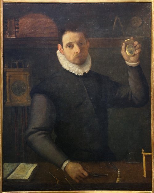 Self-portrait as a Watchmaker by Agostino Carracci