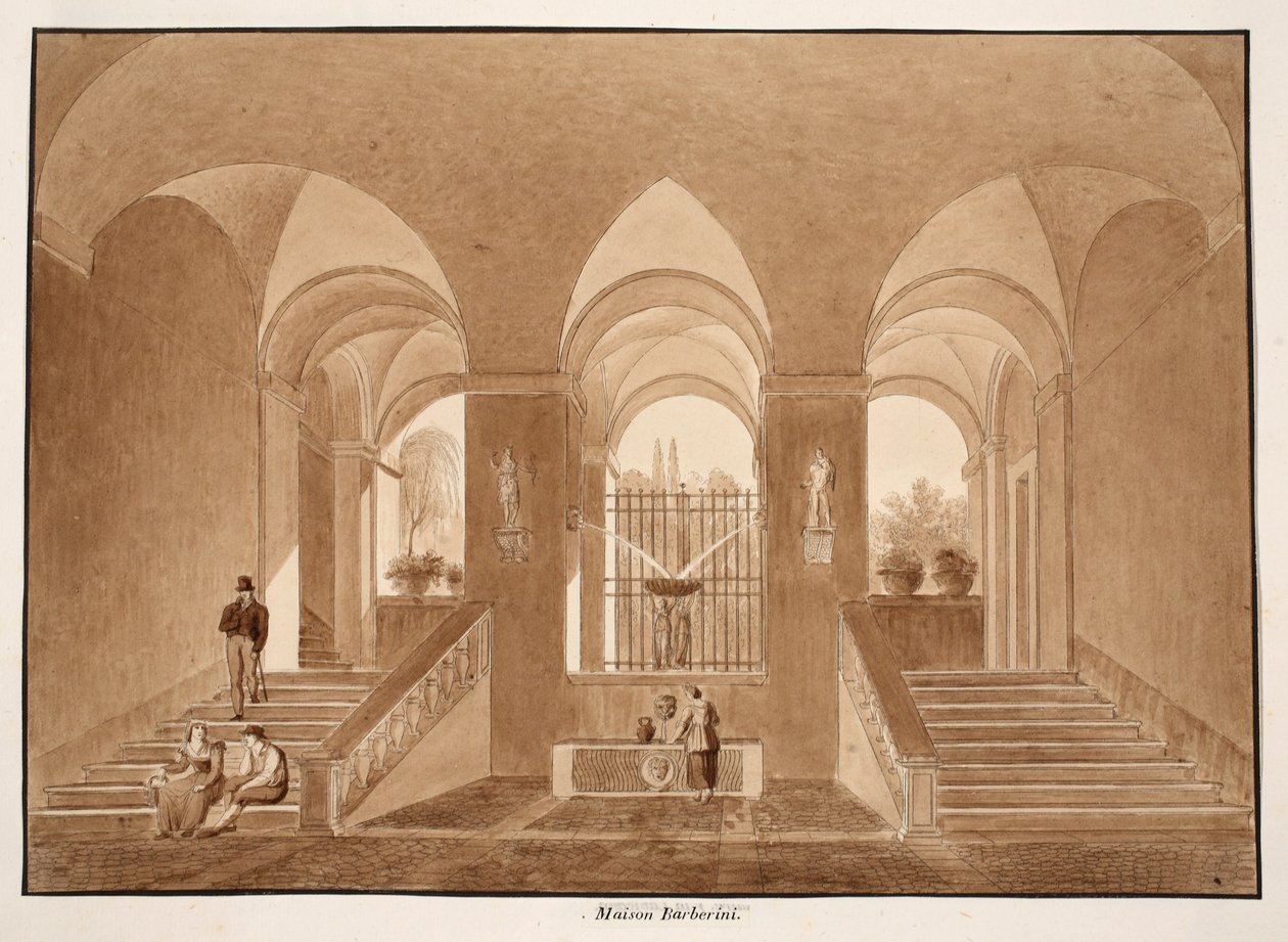 Palazzo Barberini, 1833 by Agostino Tofanelli