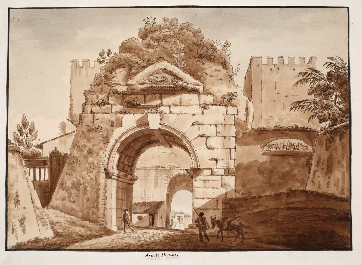 The Arch of Drusus, 1833 by Agostino Tofanelli