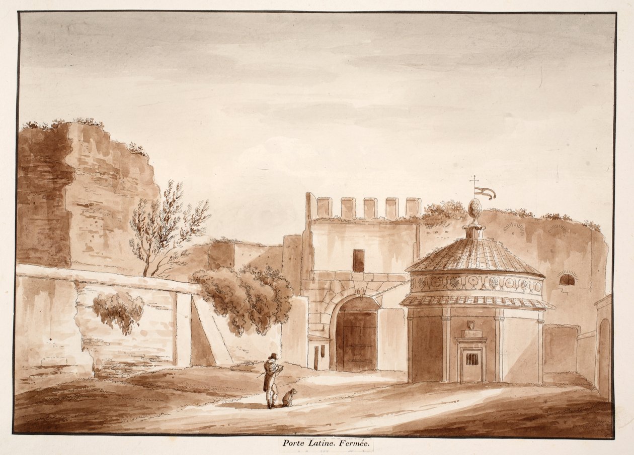 The Porta Latina, closed by Agostino Tofanelli
