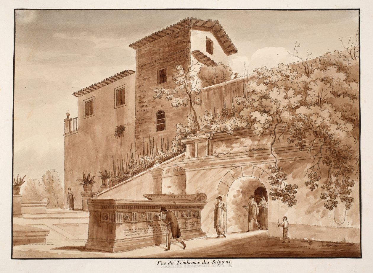 The Tomb of the Scipios, 1833 by Agostino Tofanelli