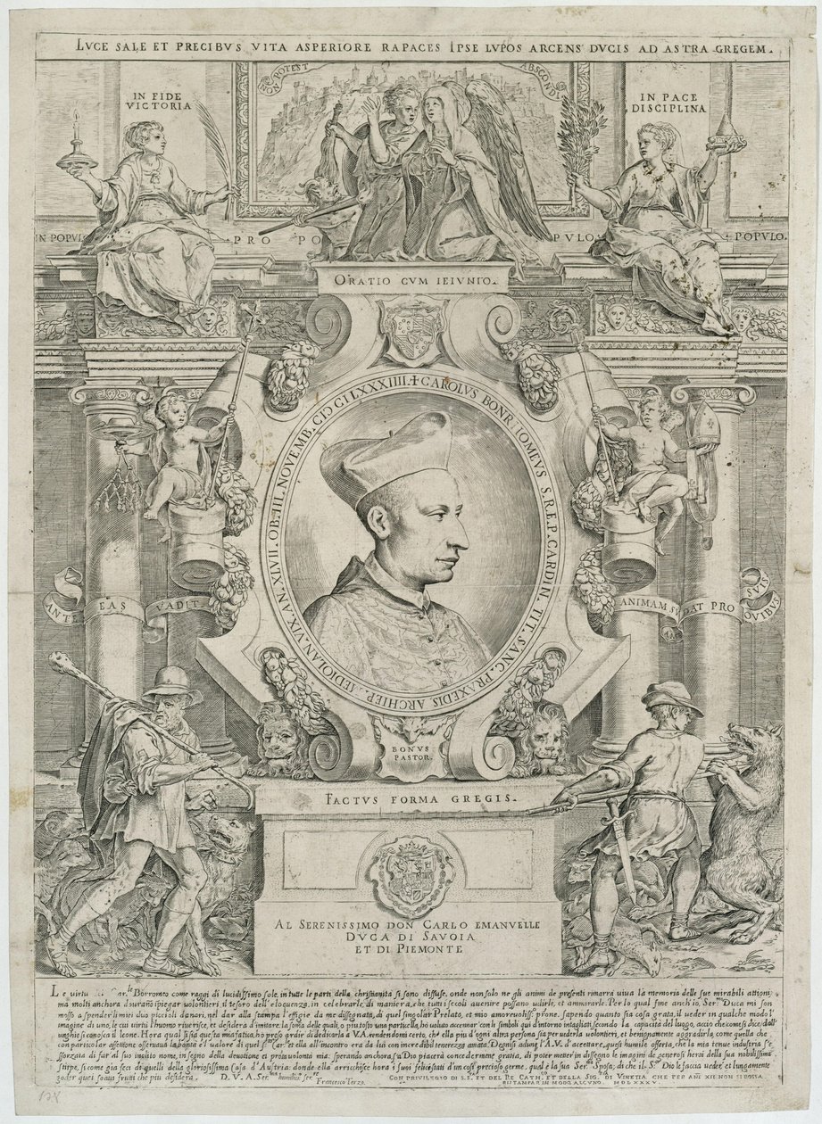 Carlo Borromeo by Agostino Carracci