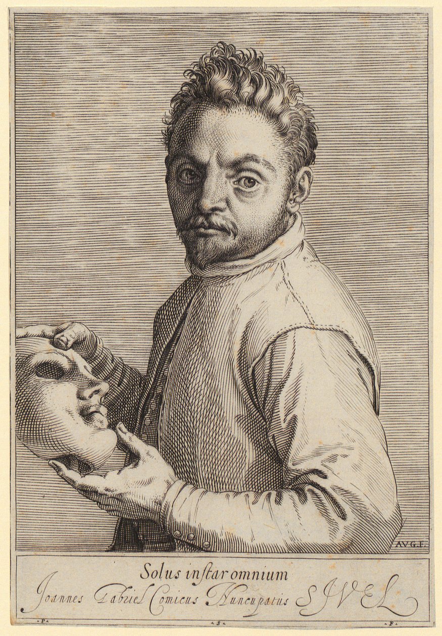Portrait of Giovanni Gabrielli, called “Il Sivello” by Agostino Carracci