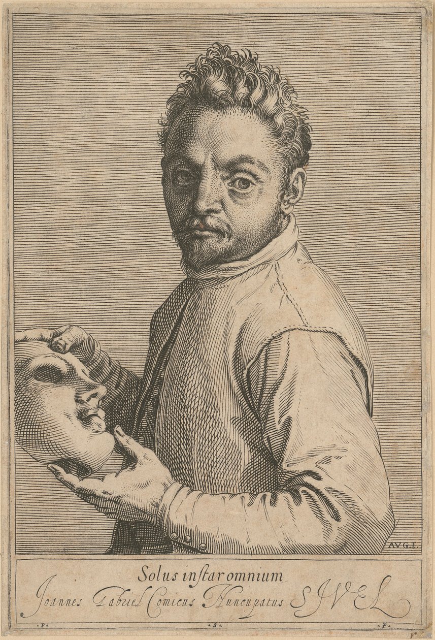 Portrait of Giovanni Gabrielli, called “Il Sivello” by Agostino Carracci