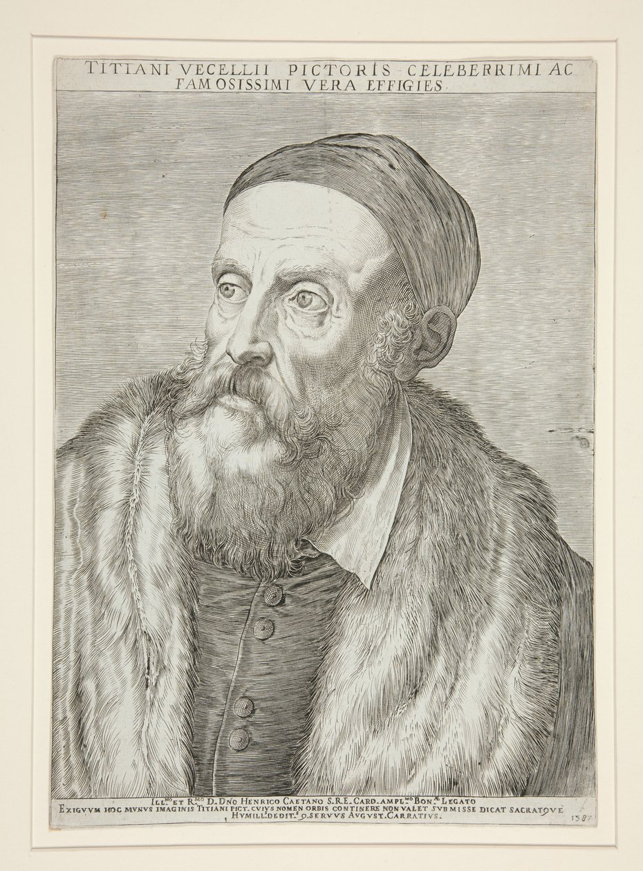 Tiziano Vecelli (Titian) by Agostino Carracci