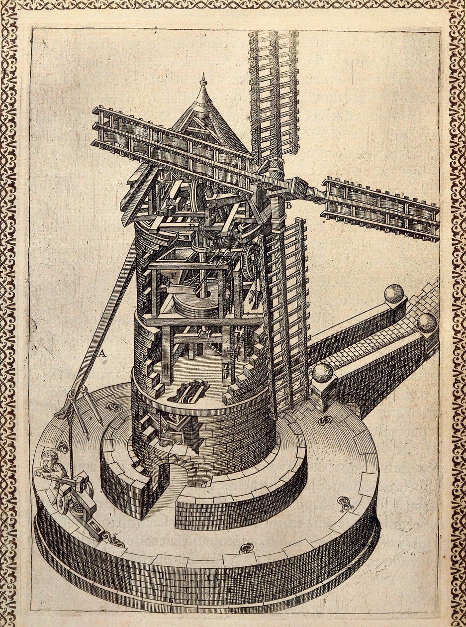 Windmill by Agostino Ramelli