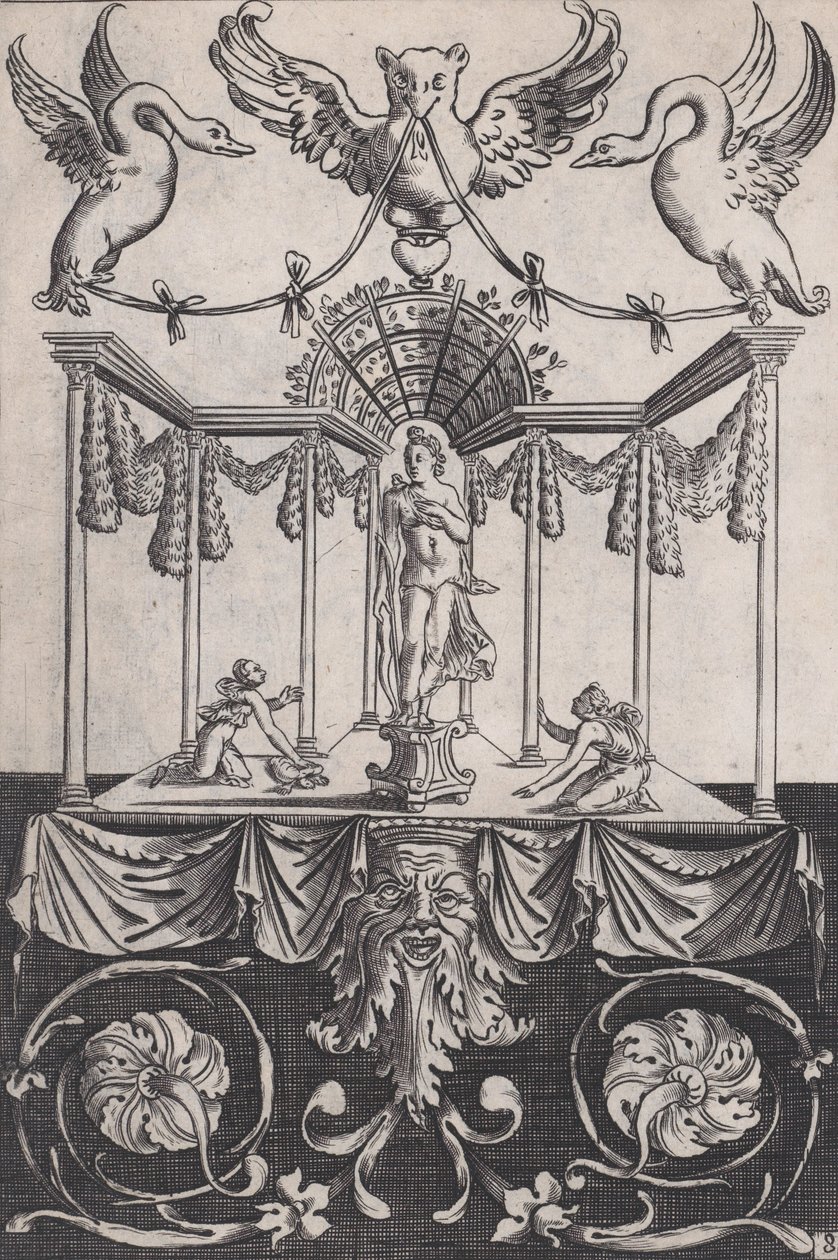 Ornamental Panel, ca. 1514-36 by Agostino Veneziano