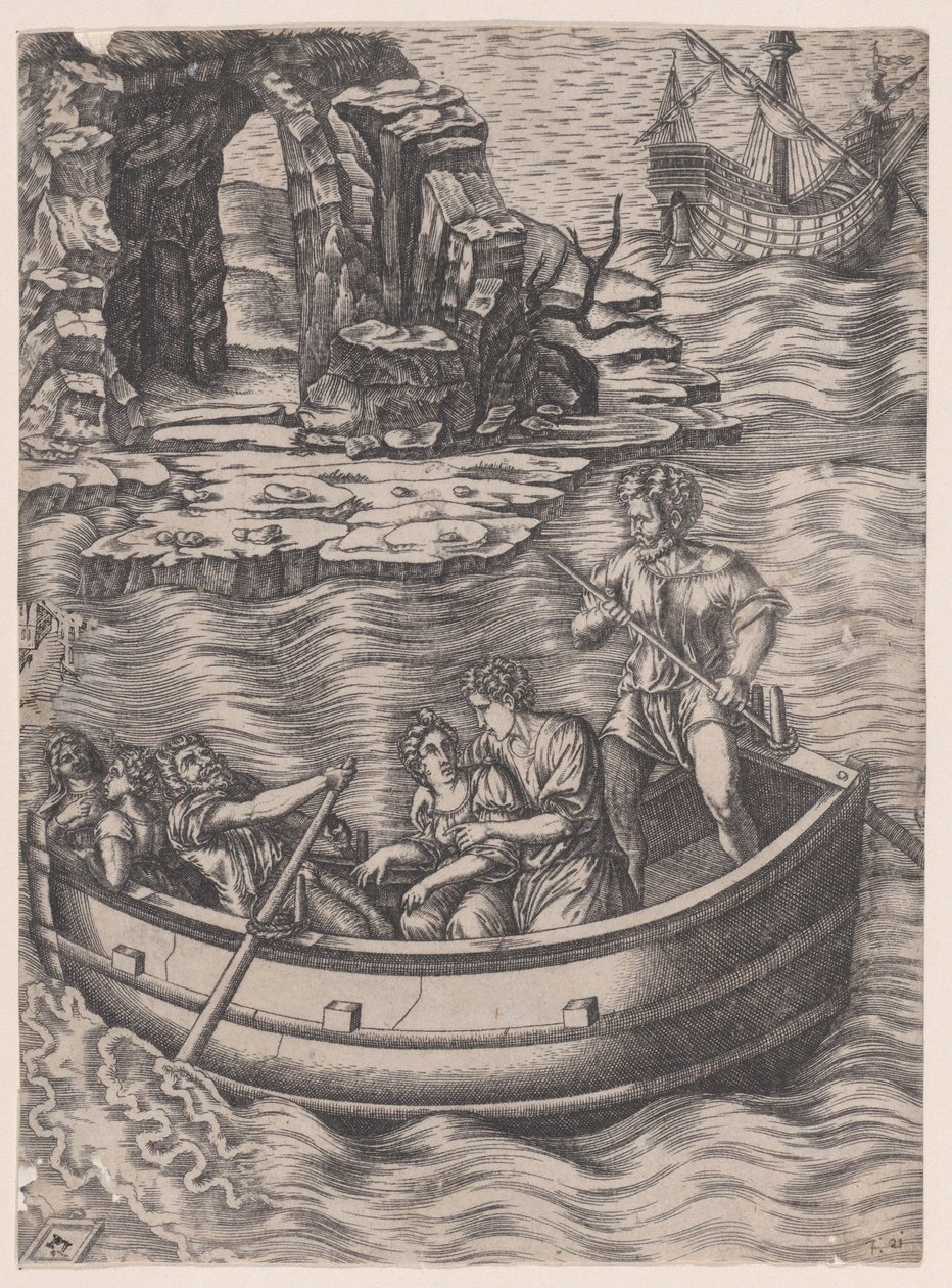The Bark, ca. 1514-36 by Agostino Veneziano