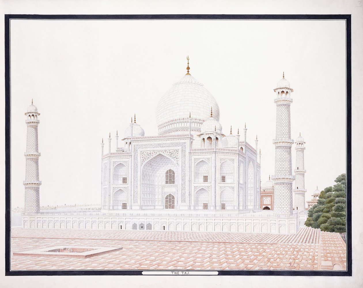 The Taj by Agra School