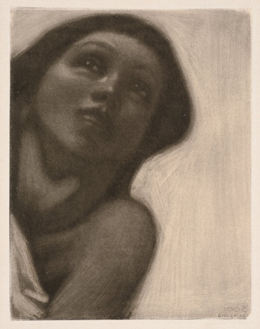 Mezzotint (Theme from the Jusélius Mausoleum fresco "The Spring") by Akseli Gallen-Kallela