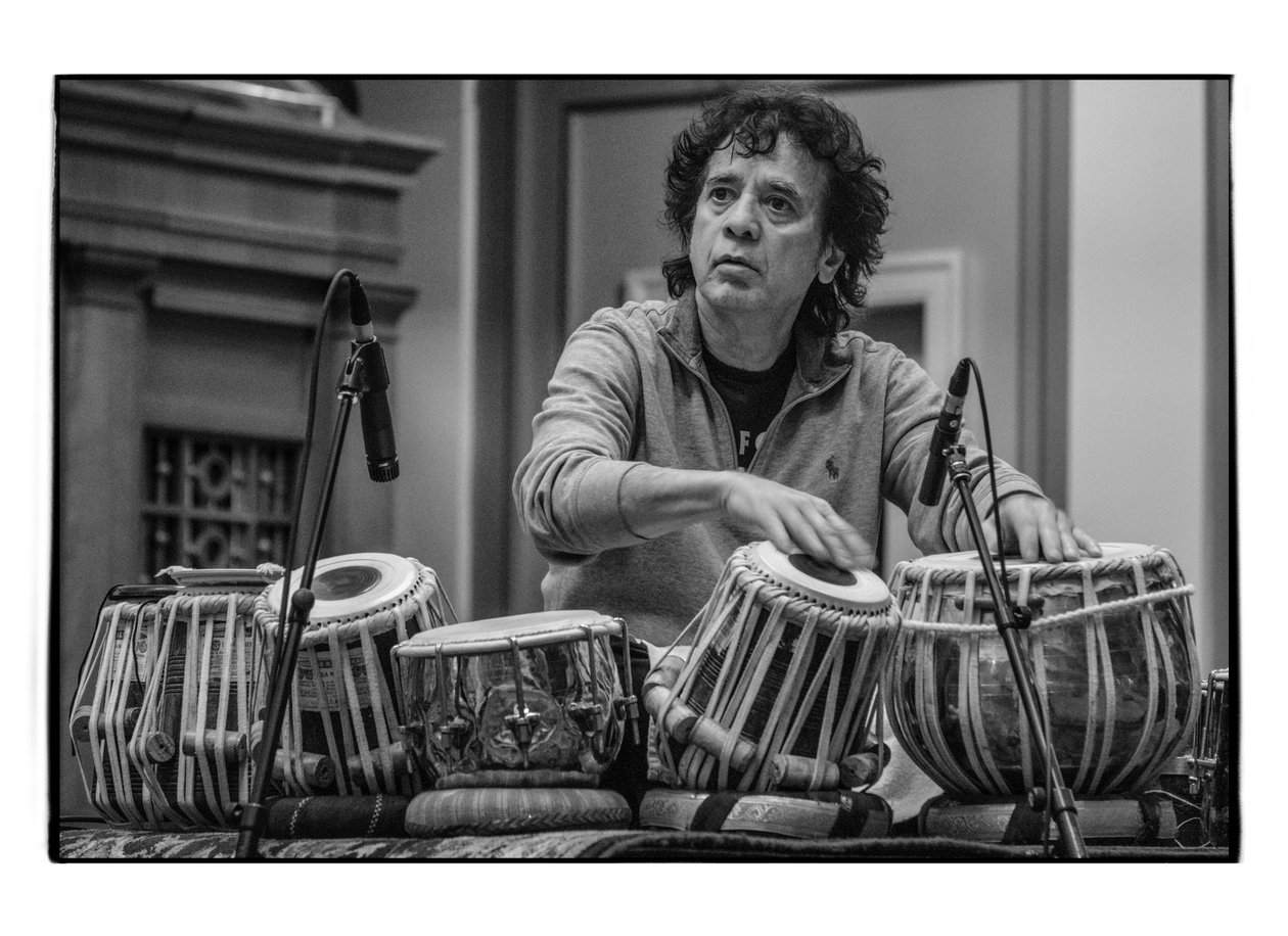 Zakir Hussain at the Schermerhorn Symphony Center, Nashville, 2018 by Alan Messer