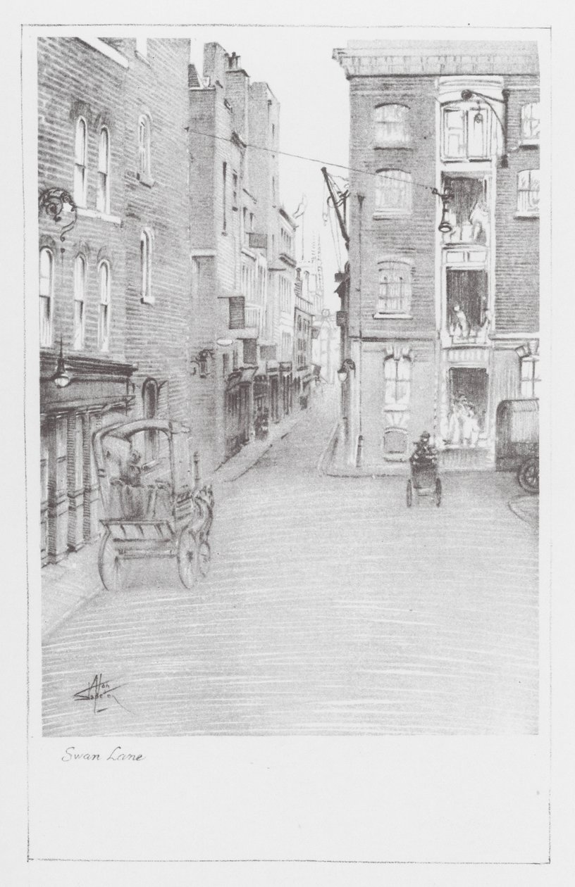 London Lanes: Swan Lane by Alan Stapleton