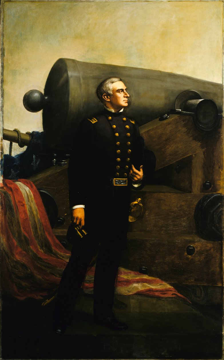 The First Gun at Fort Sumter Major Robert Anderson by Alban Jasper Conant