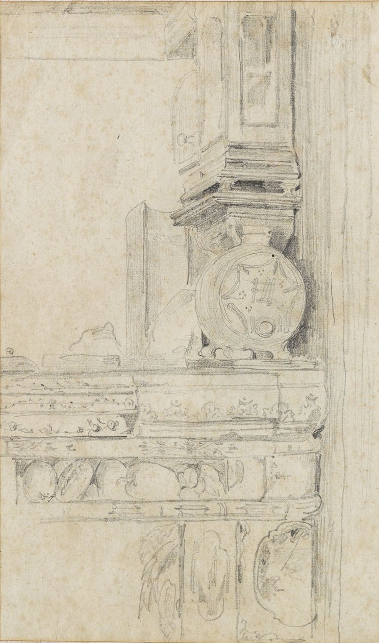Tiled Stove by Albert Anker