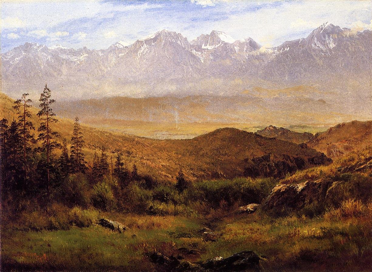 In the Foothills of the Mountains by Albert Bierstadt