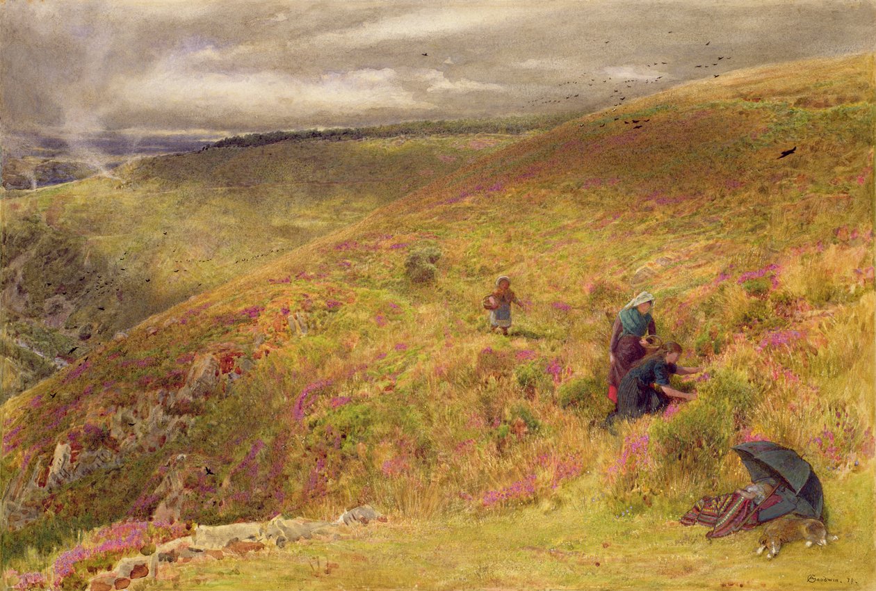 On the South Downs by Albert Goodwin