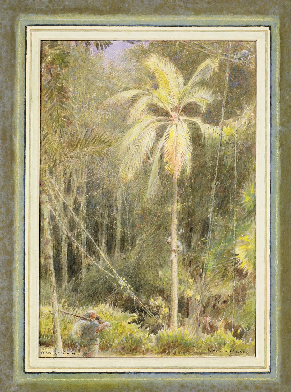 Robinson Crusoe by Albert Goodwin