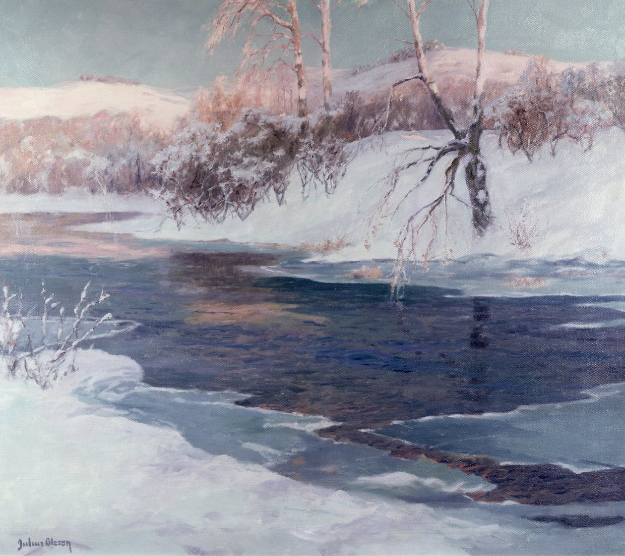 Snow Scene by Albert Julius Olsson
