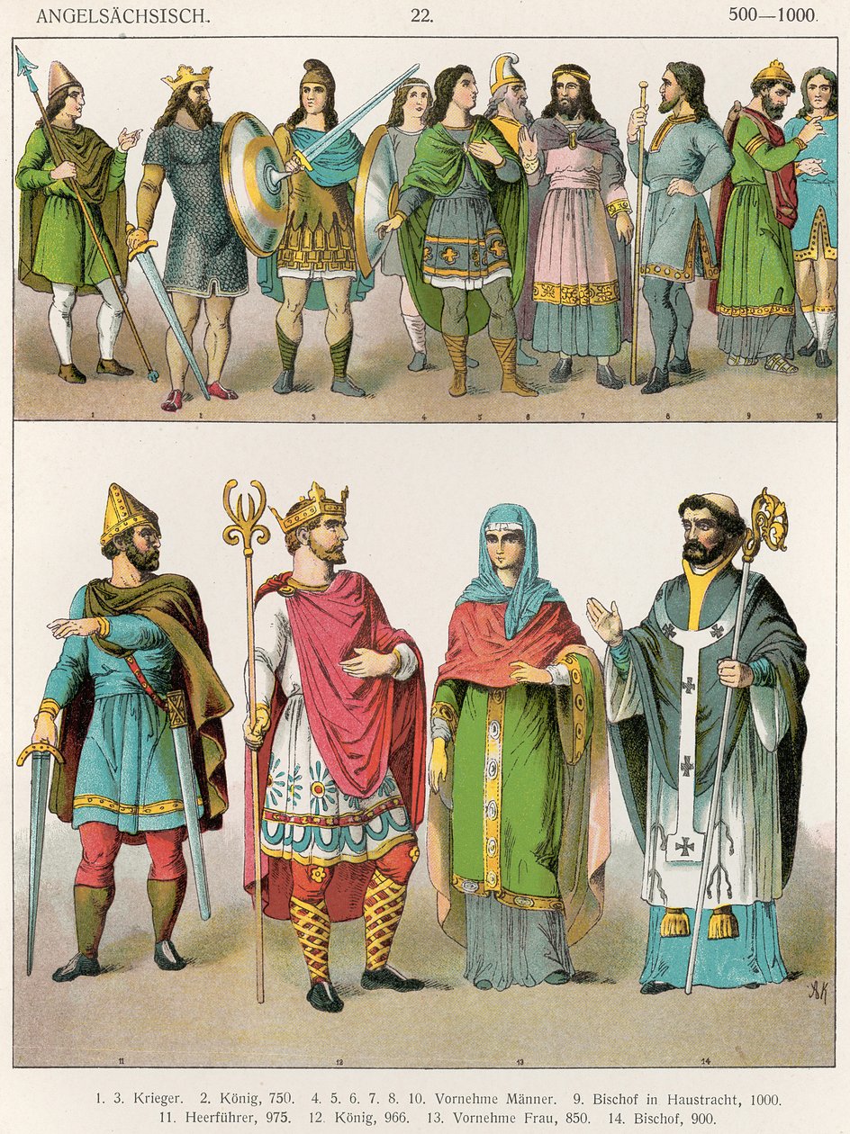 Anglo-Saxon Dress, from 