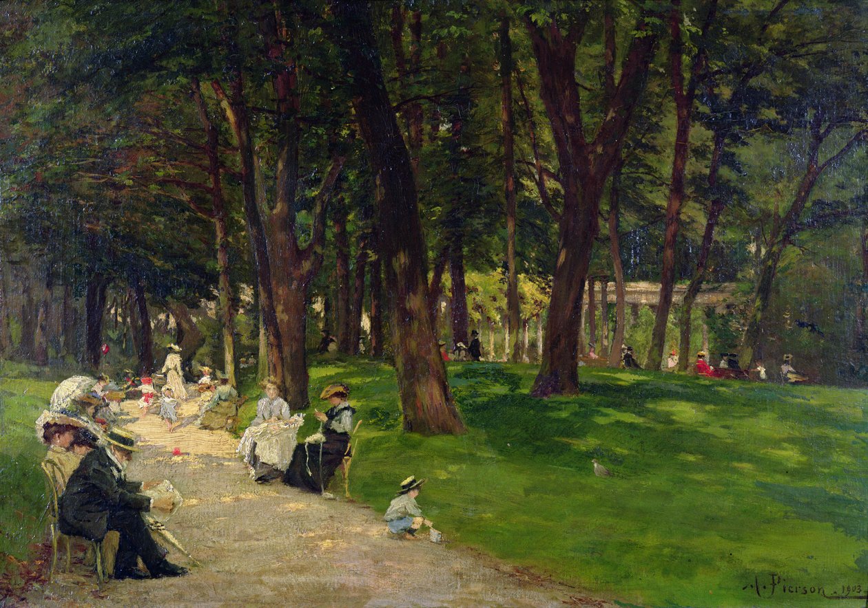 In The Park by Albert Leopold Pierson