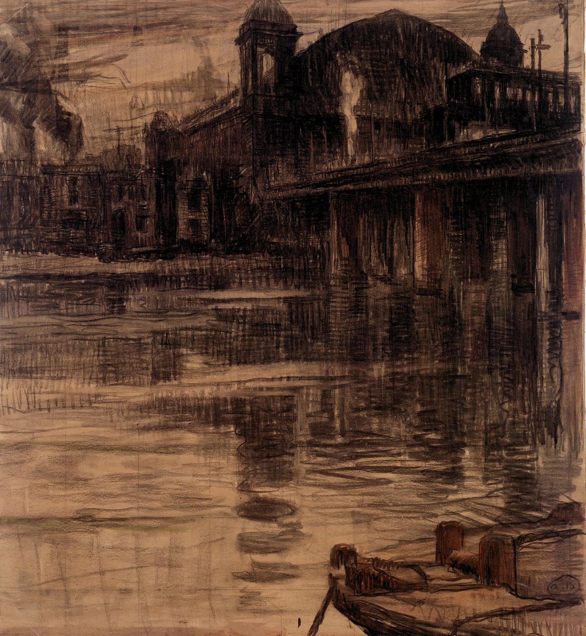 Cannon Street Station in London by Albert Baertsoen