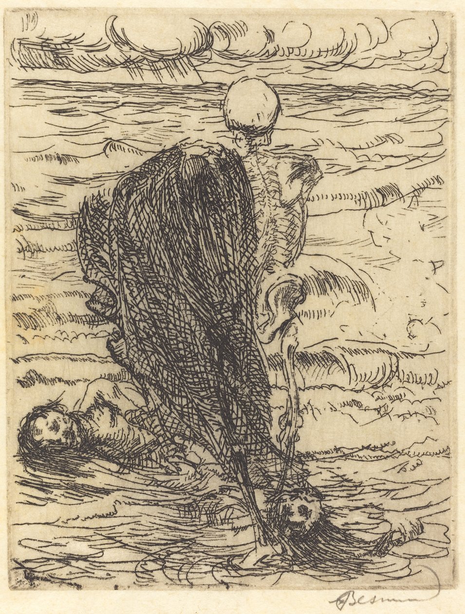 Cast of a Net by Albert Besnard