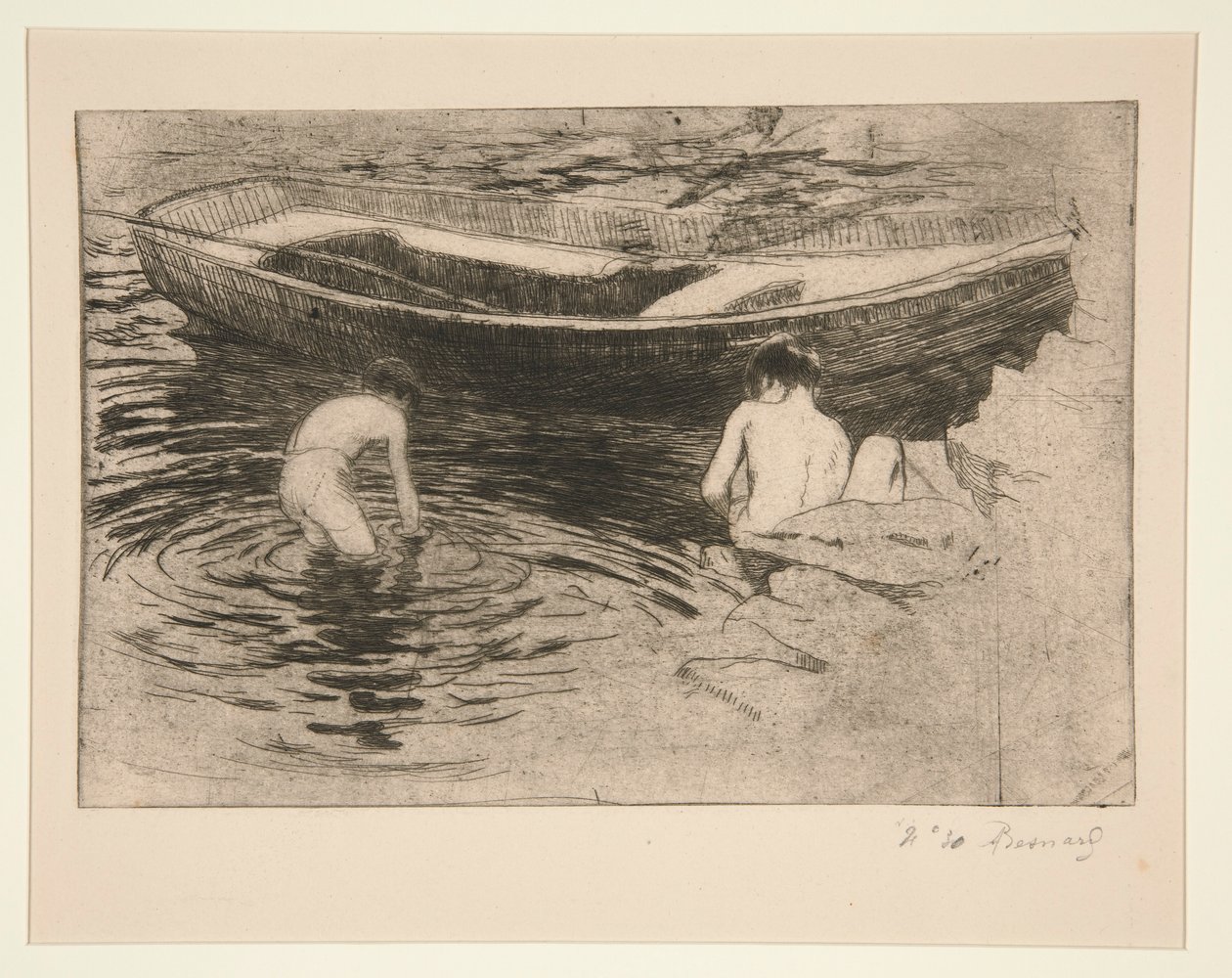 Bathing in Talloires by Albert Besnard